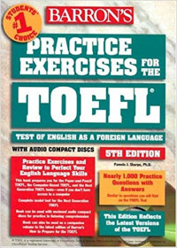 Image of Barron's Practice Exercises for the TOEFL 5th Edition