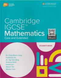 Image of Cambridge IGCSE Core and Extended Mathematics Student's Book