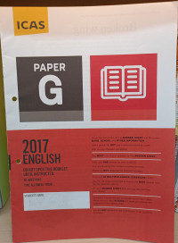Image of ICAS Paper G English 2017