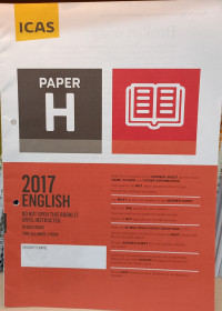 Image of ICAS Paper H English 2017