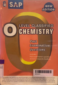 Image of O Level Classified Chemistry : Past Examination Questions