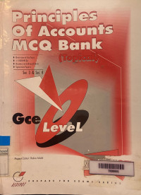 Image of Principles of accounts MCQ Bank : GCE O Level