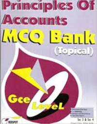 Image of Principles of accounts MCQ Bank (topical) : GCE O Level