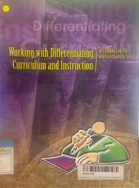 Image of Working With Differentiating Curriculum and Instruction